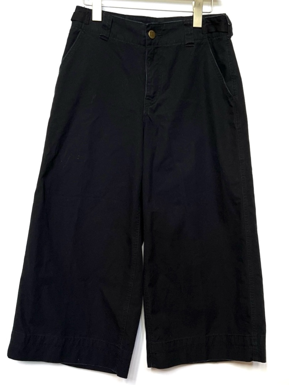 BDG Boho Crop Wide Leg Black Chinos jeans Culottes pants 90’s Y2K 100% Cotton 4